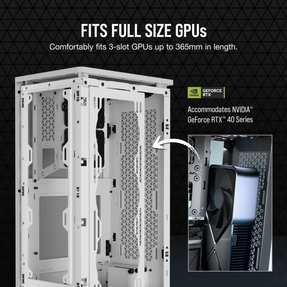 Corsair 2000D AIRFLOW Mini-ITX PC Case - White