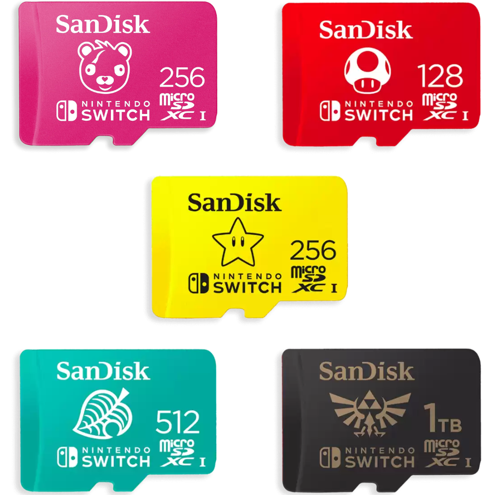 سانديسك بطاقات ذاكرة مرخصة من Nintendo لجهاز Nintendo Switch