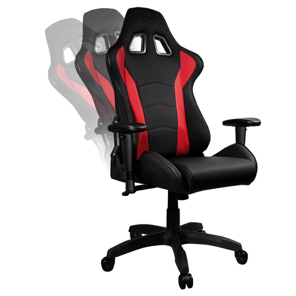 Cooler Master Caliber R1 Ergonomic Black Red Gaming Chair Tech