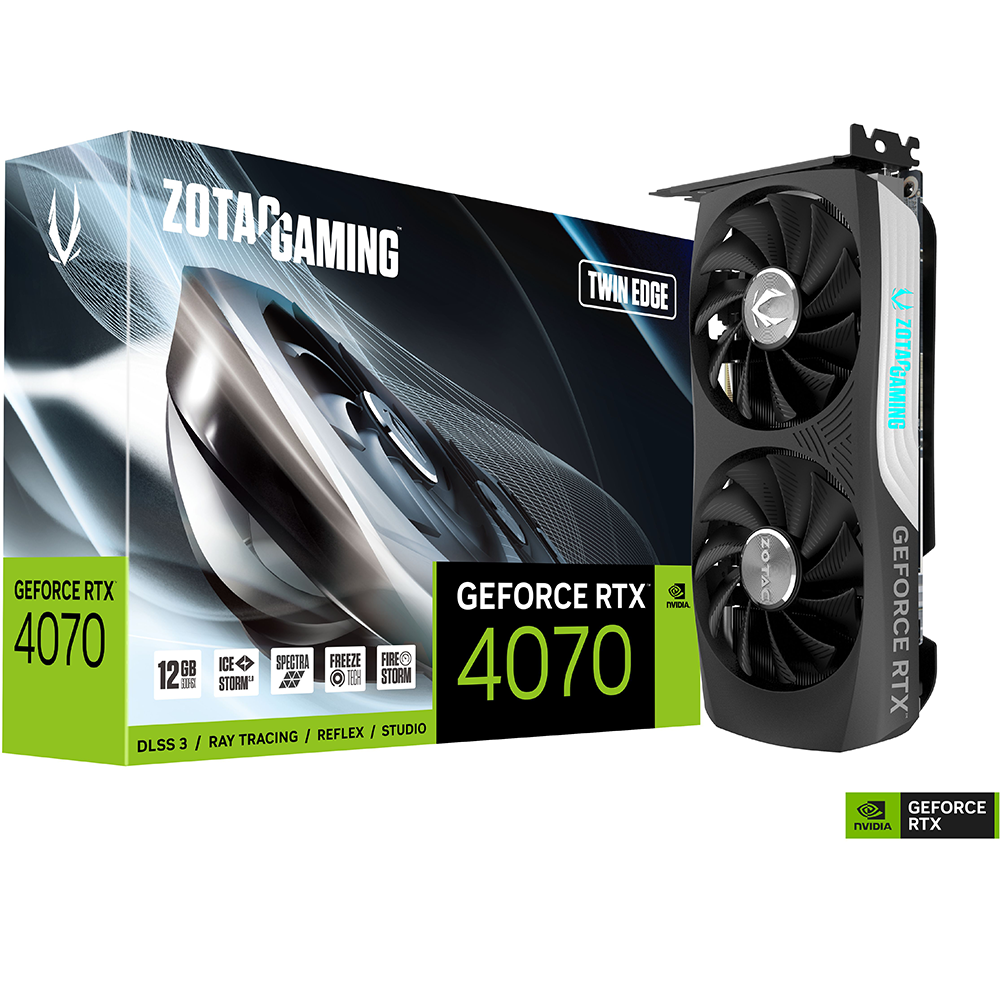 ZOTAC GAMING GeForce RTX 4070 Twin Edge GDDRX 12GB Gaming Graphic Card