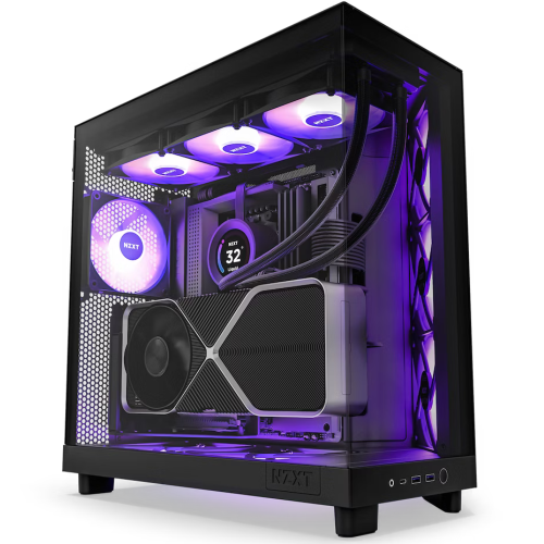 NZXT H6 Flow RGB Dual-Chamber ATX Mid-Tower Airflow Computer Case