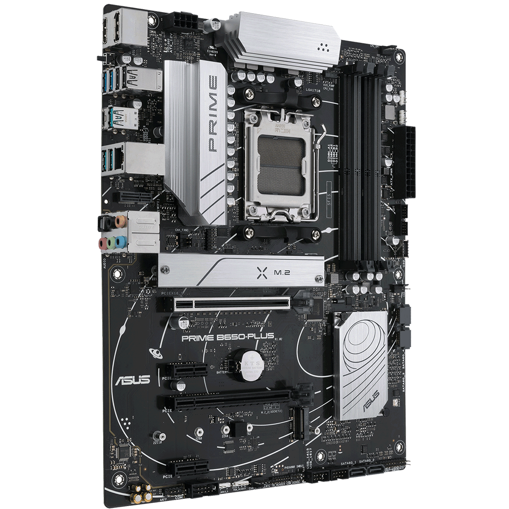 اسوس PRIME B650-PLUS اللوحة الام بمقبس AM5 لمعالجات AMD