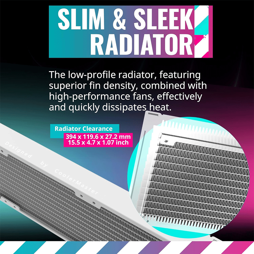 Cooler Master MasterLiquid PL360 FLUX White Edition CPU Liquid Cooler