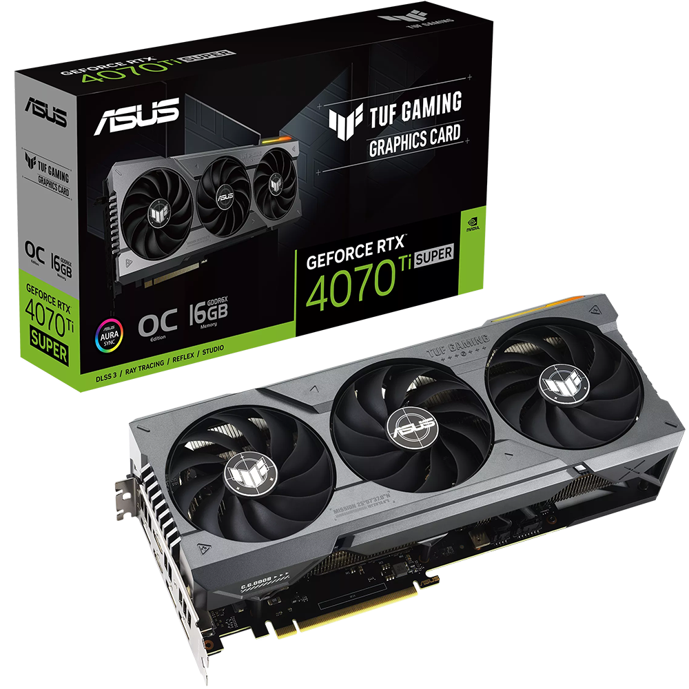 ASUS TUF Gaming GeForce RTX 4070 Ti SUPER 16GB OC Edition Graphic Card