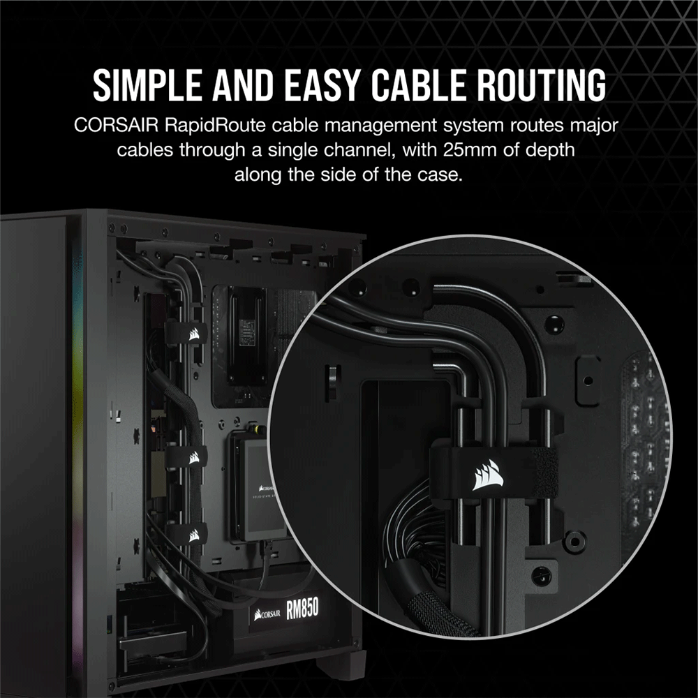 Corsair 4000D Tempered Glass Mid-Tower ATX Case — Black