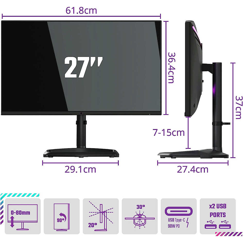 Cooler Master TEMPEST GP27U 27" MiniLED Monitor QD 4K, 160Hz, 1ms