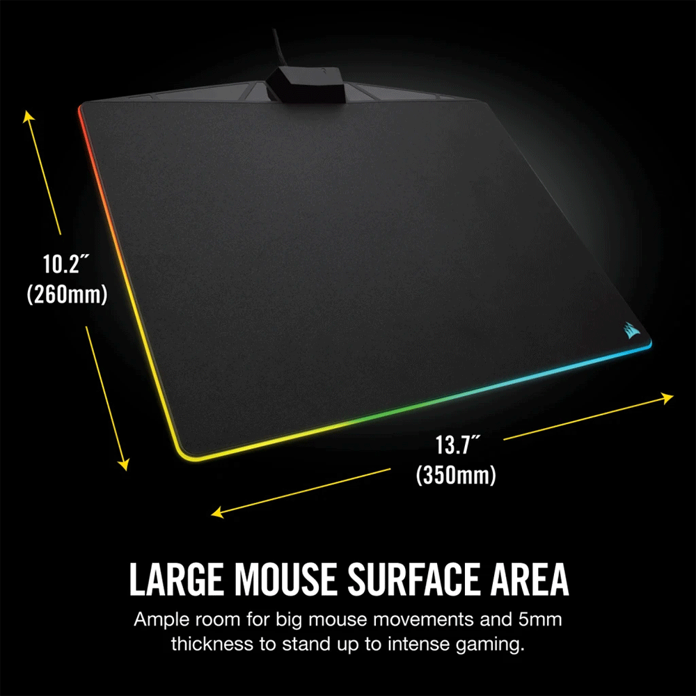 Corsair MM800 RGB POLARIS Gaming Mouse Pad - Medium