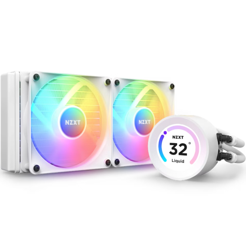 新品未使用NZXT KRAKEN ELITE 240 RGB NZXT Kraken Elite 240 RGB 240mm AIO Liquid Cooler with 2.72
