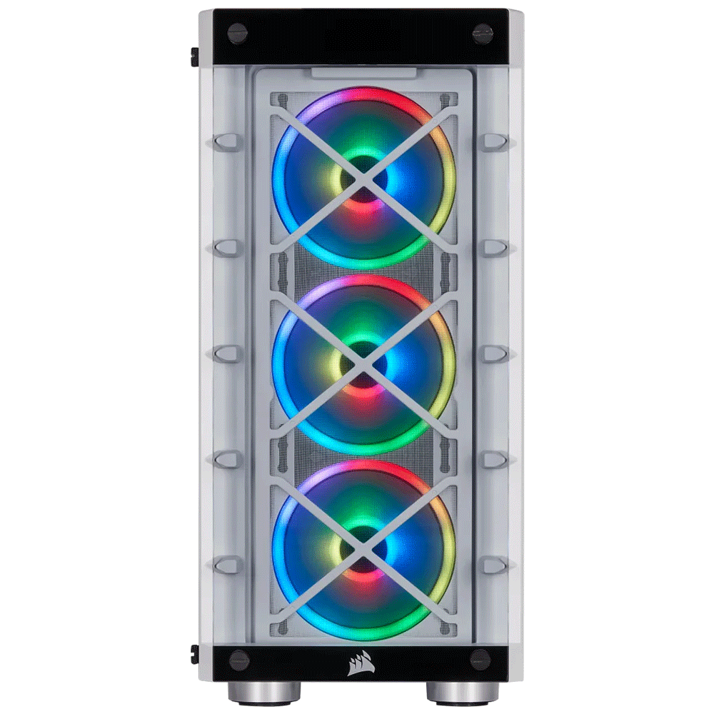 Corsair iCUE 465X RGB Mid-Tower ATX Smart Case — White