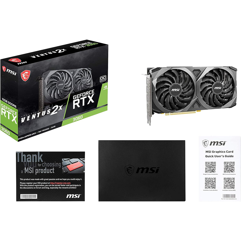 MSI GeForce RTX 3060 VENTUS 2X 12G OC Gaming Graphics Card - Tech Bit Store