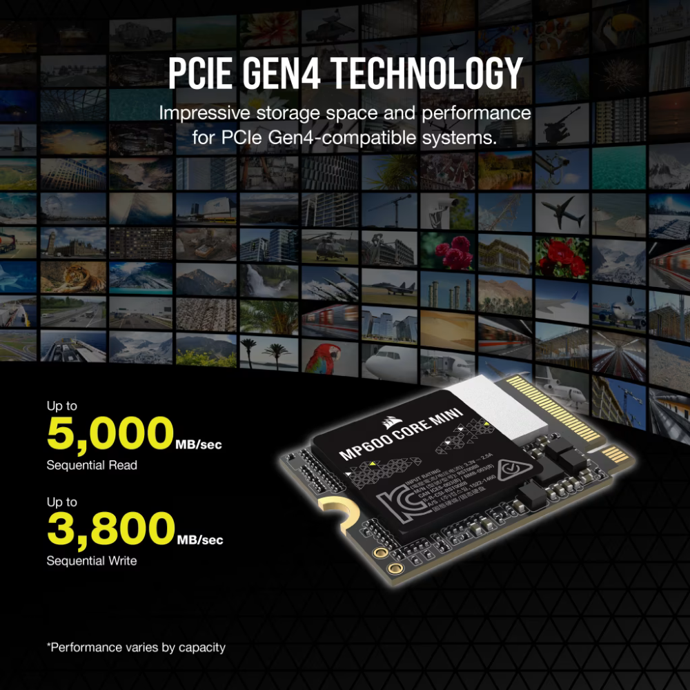 كورسير MP600 CORE MINI 1TB PCIe 4.0 Gen4x4 NVMe M.2 اس اس دي