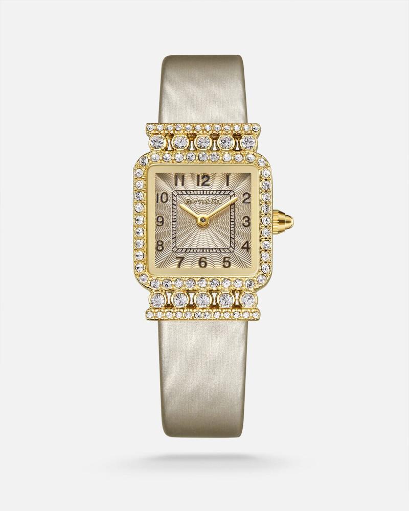 Women's brown leather watch