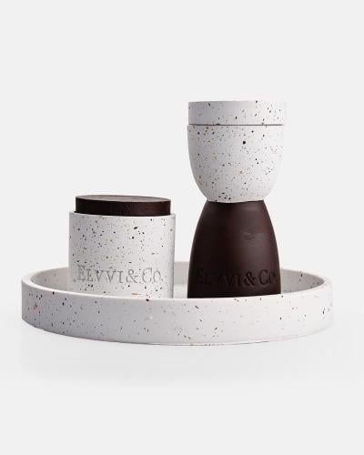 Luxurious Incense Burner & Box Set On an Elegant Tray Choose Color:(Incense burner and incense box set in white and brown)