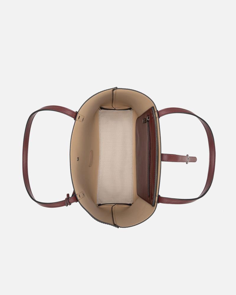 Classic women's bags in burgundy color