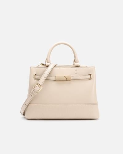 Classic white women's handbag