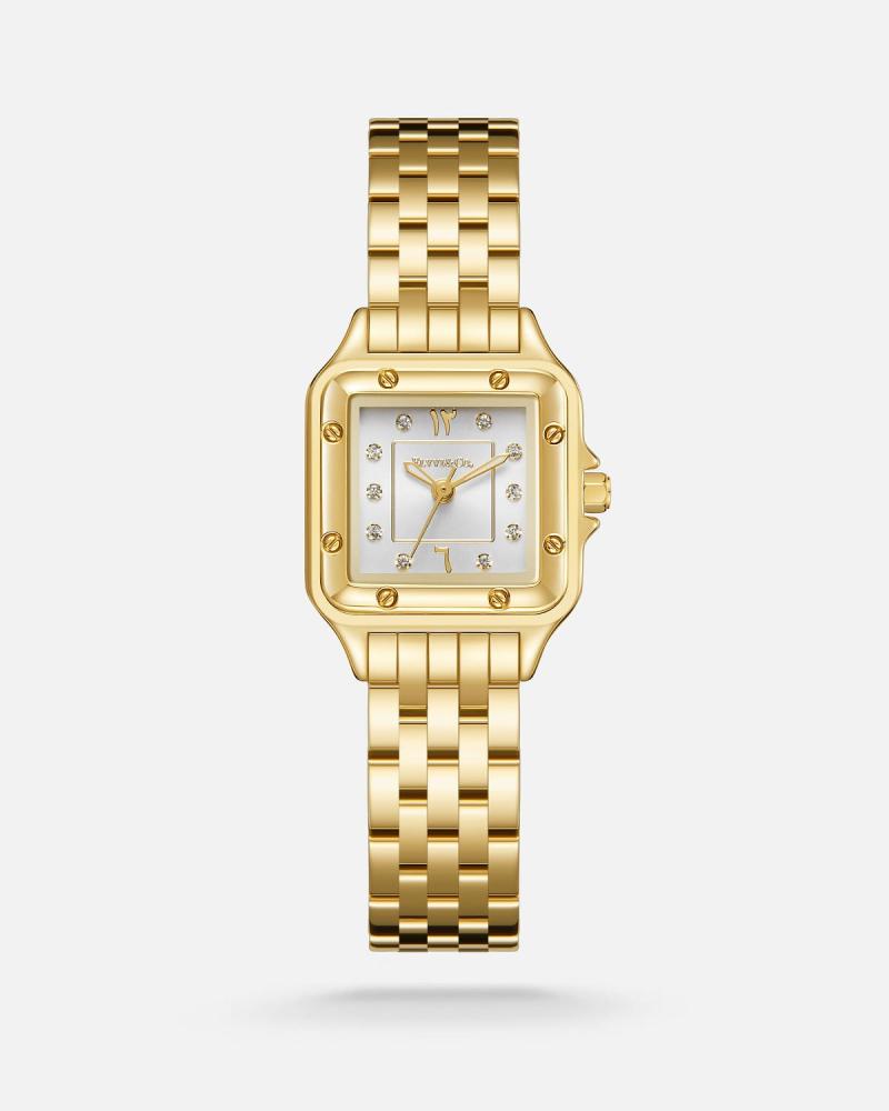 Women's steel watch in gold color