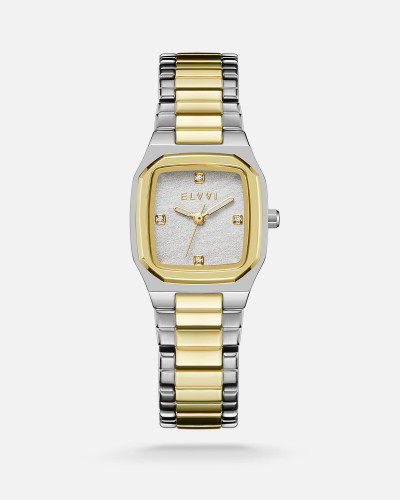 Women's steel watch in gold and silver