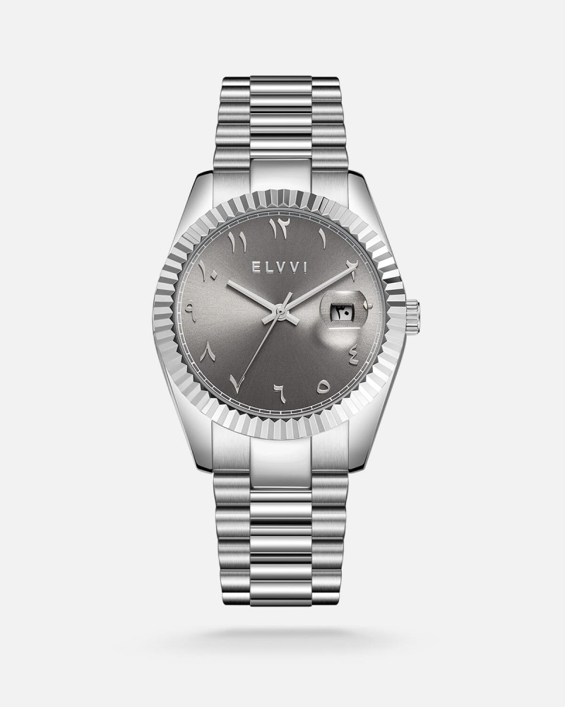 Elvi Steel Men's Watch in Silver