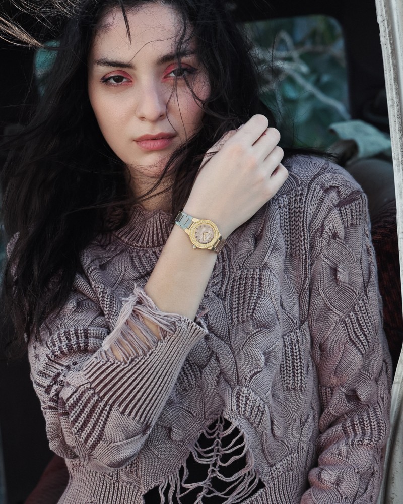 Women's steel watch from Al-Fay