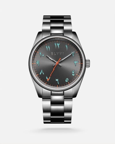 Men's steel watch in gray
