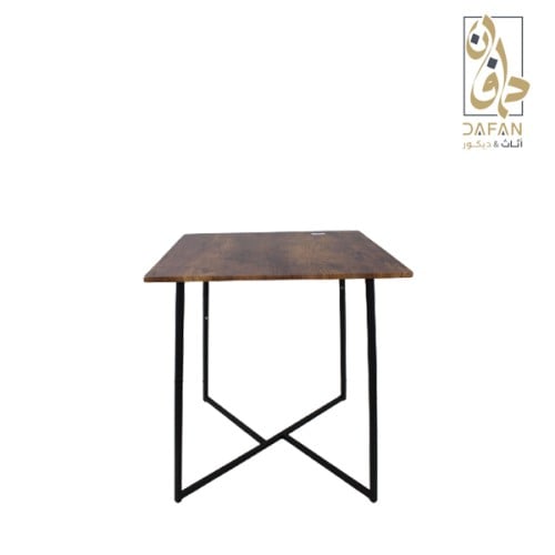 طاولة قهوة مفرد لون بنى - اسود