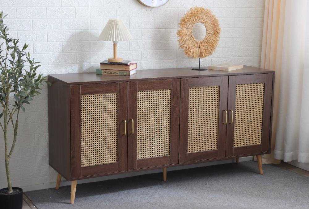 بوفية طاولة طعام لون بني غامق