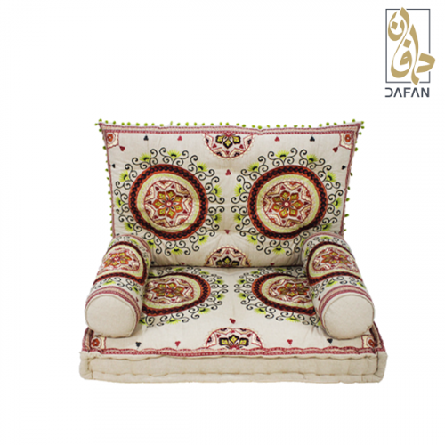جلسة عربي قماش هندى لون Beige red