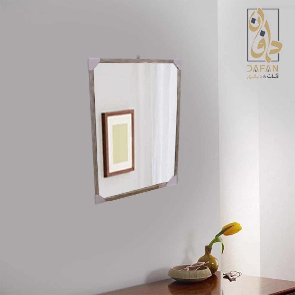 مرايا مقاس 50× 70 لون brown - wooden