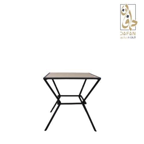 طاولة جانبية سطح خشب mdf لون بيج