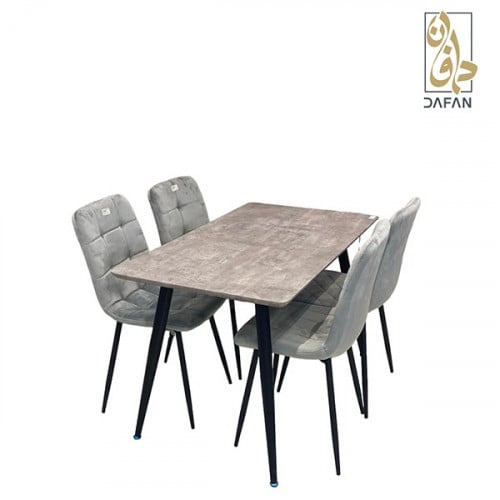 طاولة طعام 4 اشخاص خشب لون (gray)