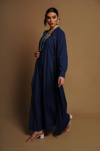 طقم العزيزة (جمبسوت) أزرق