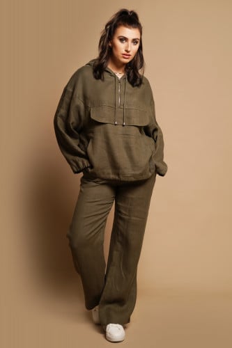 طقم روزا أخضر عشبي