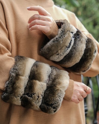 اكمام فرو ال(Rex) الطبيعي بنى غامق * اسود