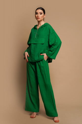 طقم روزا أخضر العلم