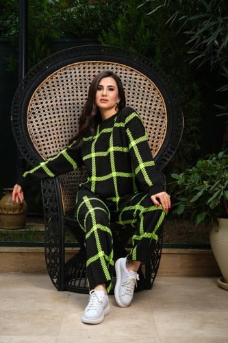 طقم الصوف الريمي أصفر