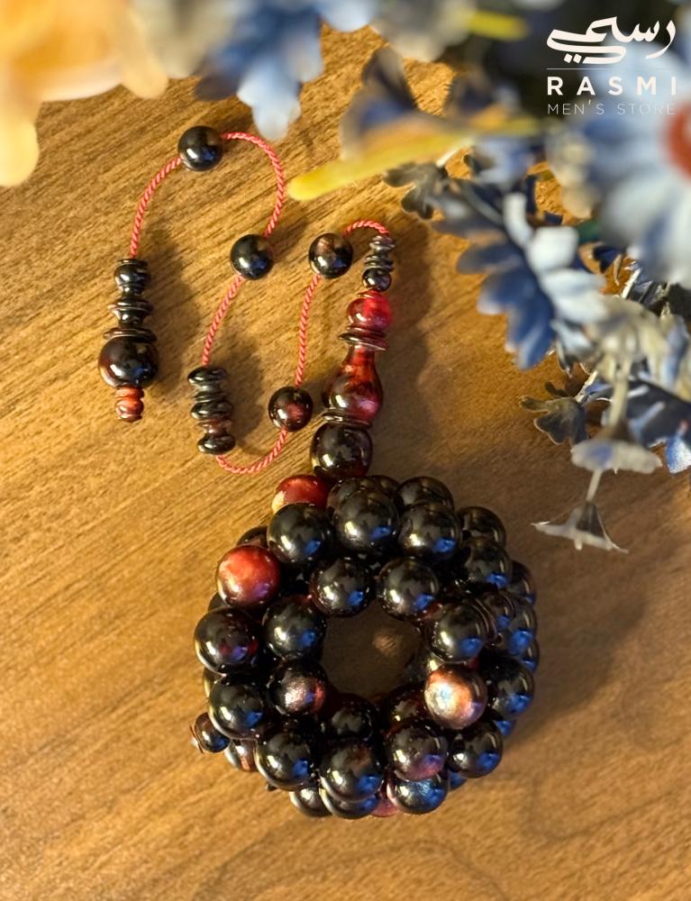 مسباح  بكلايت أسود بحمرة بتمليكة