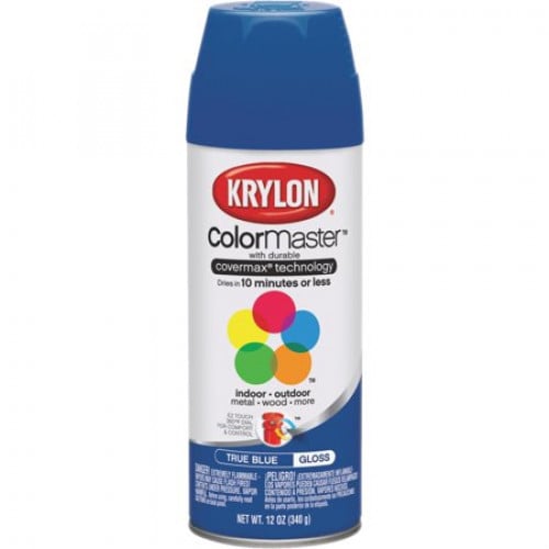 Krylon Colormaster Indoor/Outdoor Aerosol Paint Gloss True Blue for RC