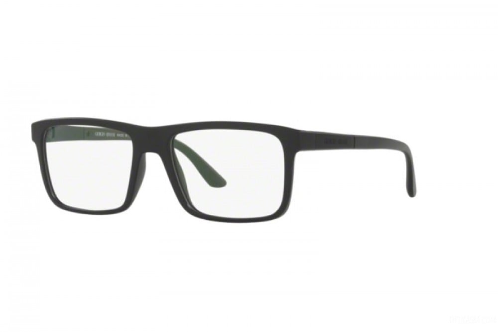 نظارة جورجيو ارماني طبية للرجال - مستطيل - اسود