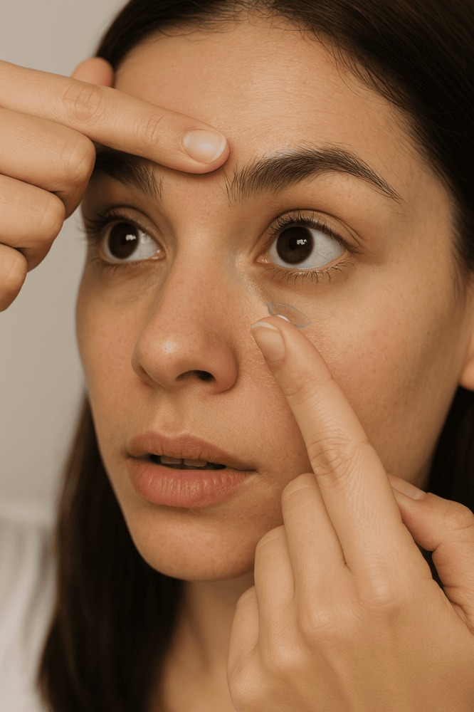 كيف-ألبس-العدسات-لأول-مرة - زكي للبصريات