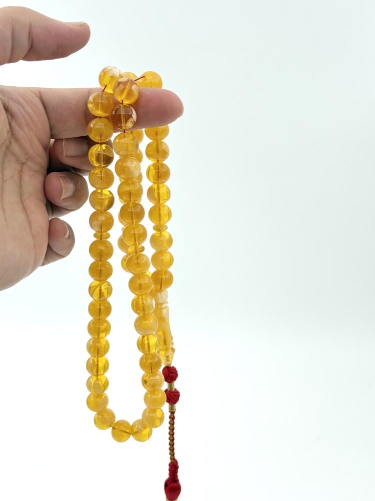 سبحة مستكة شبيه الكهرمان