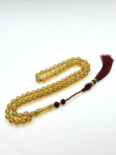 سبحة زعفران عسلي