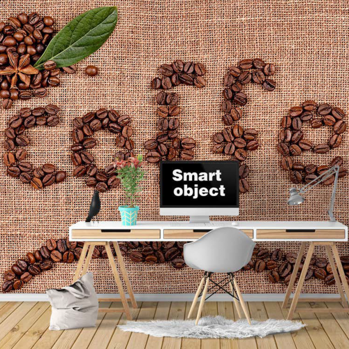 ورق جدران تصميم قهوة