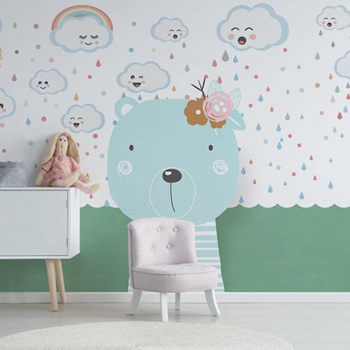 ورق جدران تصميم غرف أطفال