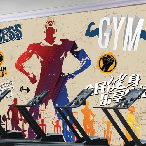 ورق جدران تصميم للنوادي الرياضية