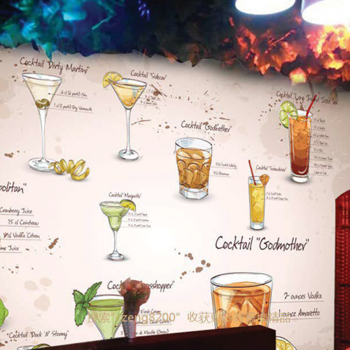 ورق جدران تصميم العصيرات