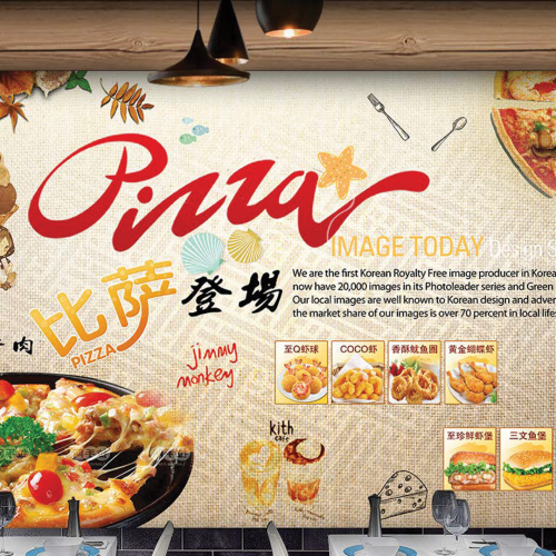 ورق جدران تصميم للمطاعم