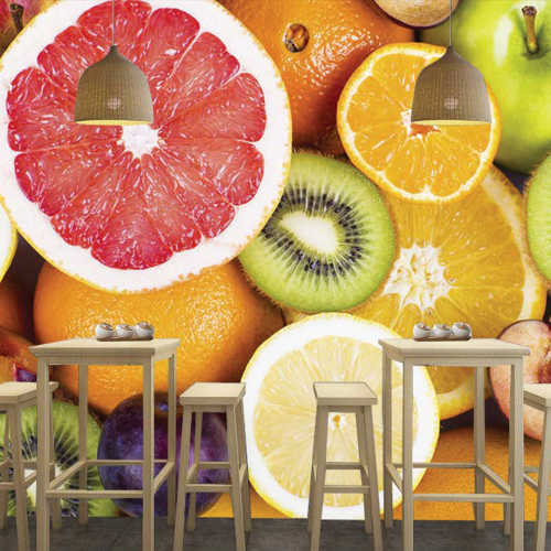 ورق جدران تصميم العصيرات