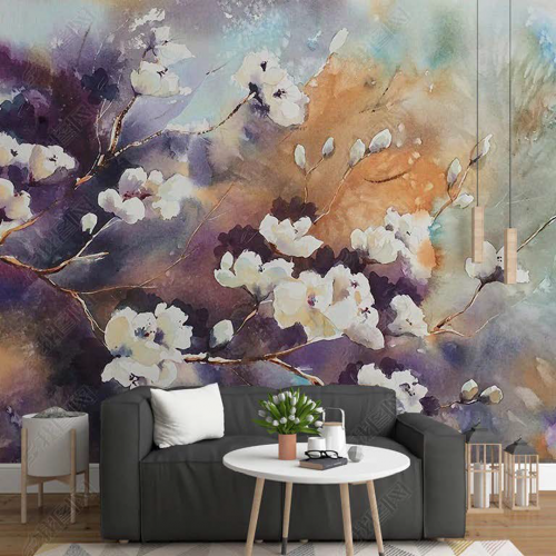 ورق جدران تصميم الطبيعة والأشجار