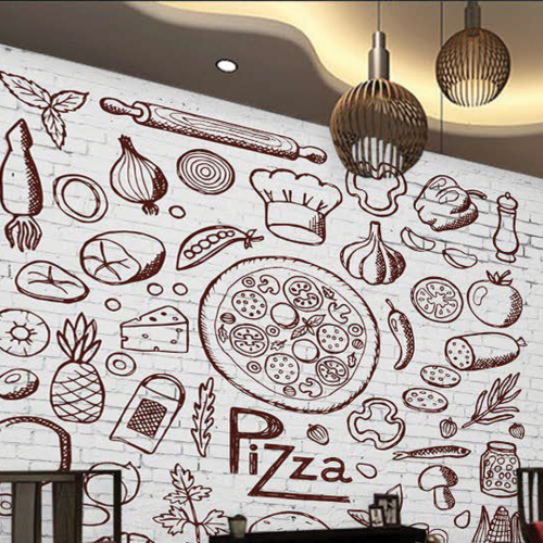 ورق جدران تصميم للمطاعم