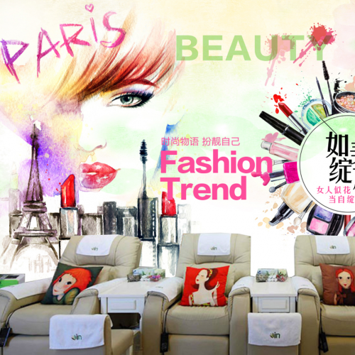 ورق جدران لتصميم صالونات التجميل